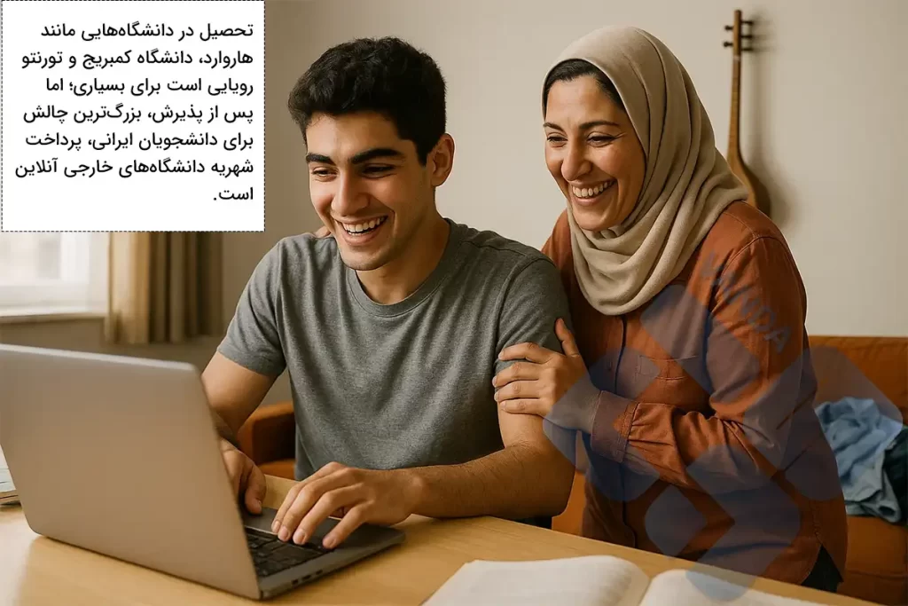 پرداخت شهریه دانشگاه‌های خارجی آنلاین